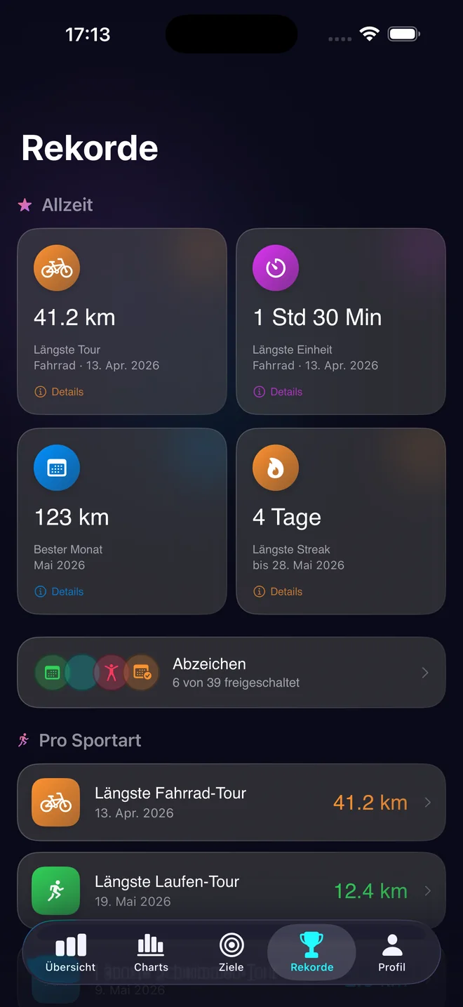 Rekorde Screenshot