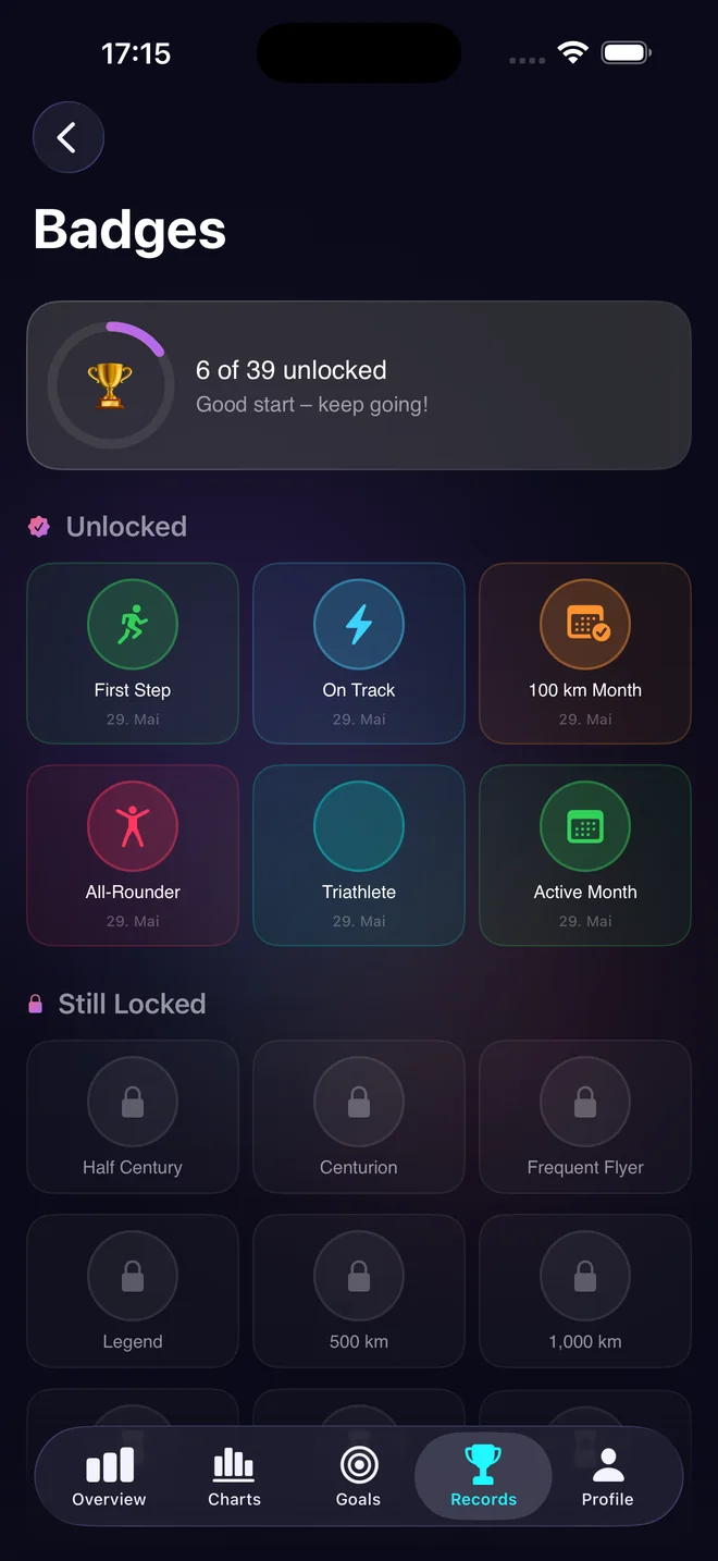 Badges Screenshot