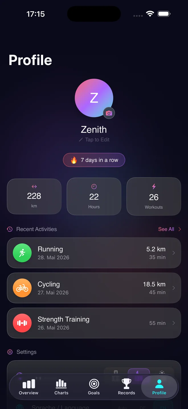 Profile Screenshot